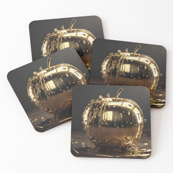 Item preview, Golden Apple with Drops designed and sold by Jasna Dragun.