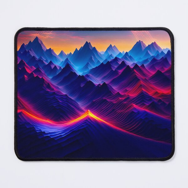 Item preview, LoFi Mountains, Synthwave Art designed and sold by Ink Art Design.