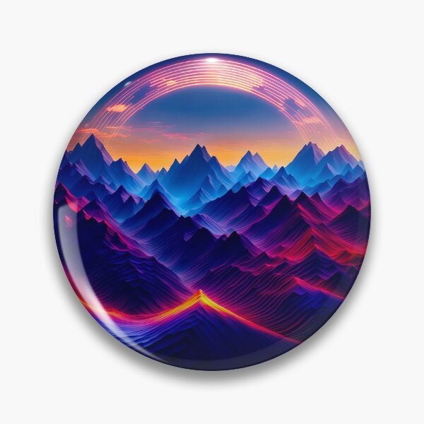 Item preview, LoFi Mountains, Synthwave Art designed and sold by Ink Art Design.