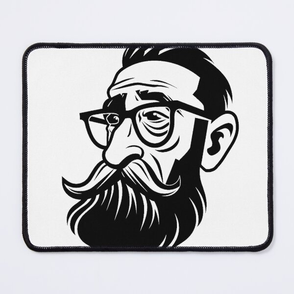 Item preview, MAN WITH A BEARD CARICATURE designed and sold by infinitearte.