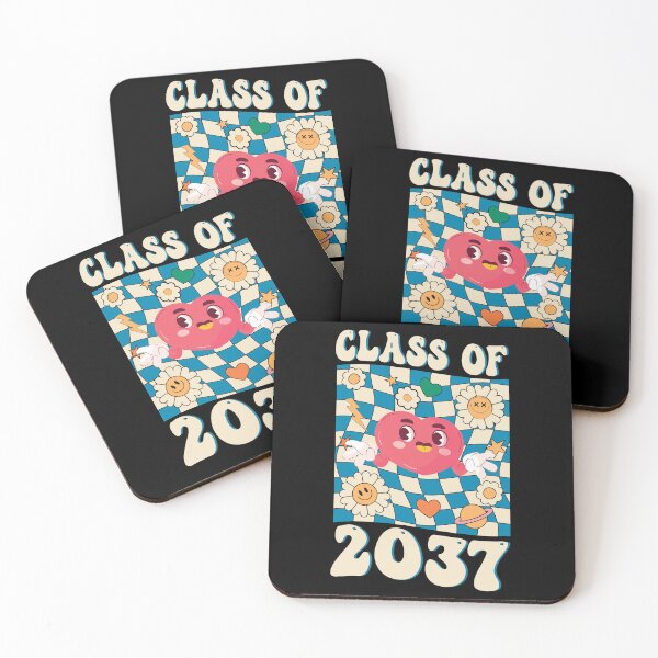 Item preview, Class of 2037 Grow With Me Back To School Retro Smile Face designed and sold by KataangClothing.