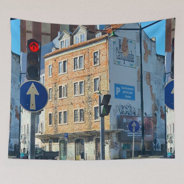 Item preview, Lisbon under renovation. Campolide designed and sold by Tereza Pilar  Art.