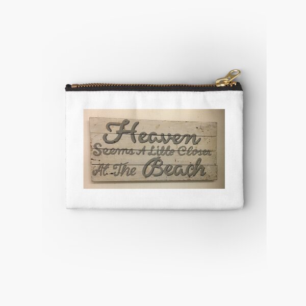 Item preview, Heaven Seems A Little Closer At The Beach - Sign - Kenya Africa designed and sold by exploramum.