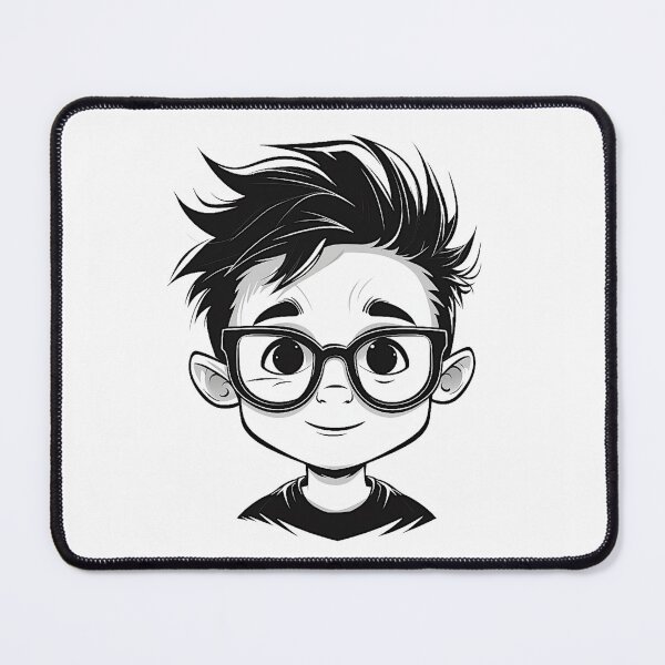 Item preview, CHILD WITH GLASSES CARICATURE designed and sold by infinitearte.