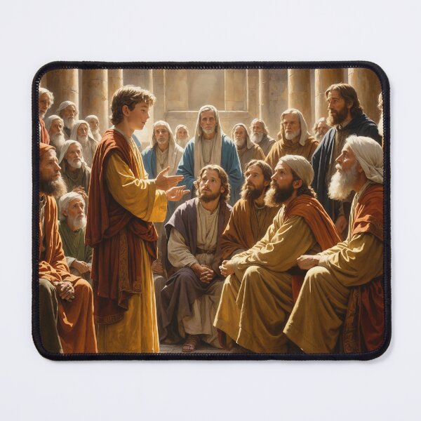 Item preview, Jesus as a Boy Teaches in the Temple designed and sold by Leslie Pardew.