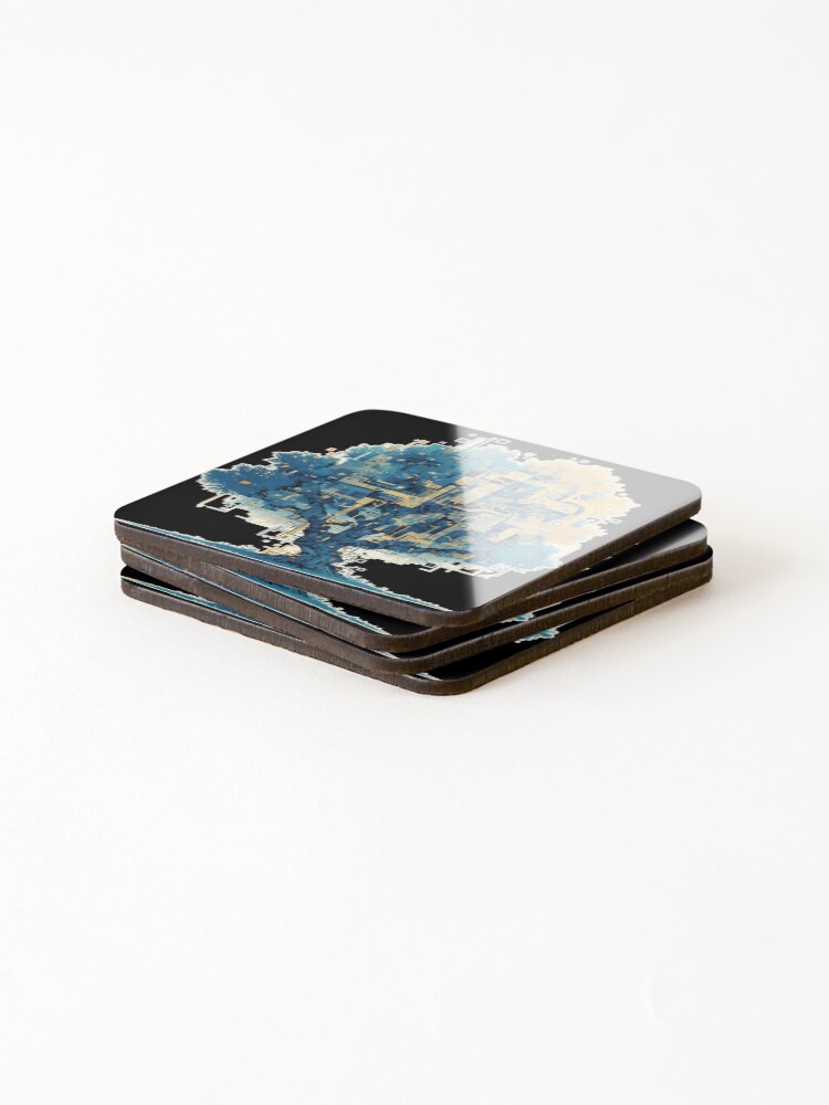 Thumbnail 4 of 5, Coasters (Set of 4), Tech Tree designed and sold by DabrowskiDesign.