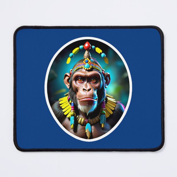 Item preview, Native Monkey Warrior Chief designed and sold by TheArtOfPat.