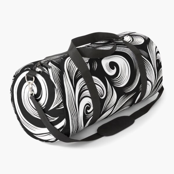 Item preview, Black and white flower pattern designed and sold by Haji  Kamora.