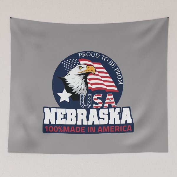 Item preview, Proud to be from America - state of NEBRASKA - USA designed and sold by LareTash.