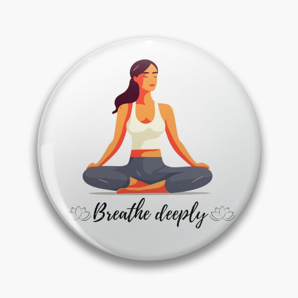 Item preview, Breathe Deeply : Yoga Quote - Inspirational Meditation Wall Art designed and sold by Moh-nd-Eg.