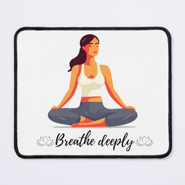 Item preview, Breathe Deeply : Yoga Quote - Inspirational Meditation Wall Art designed and sold by Moh-nd-Eg.