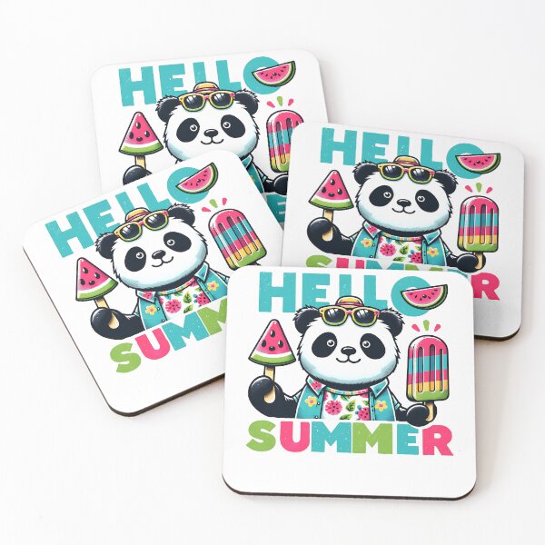 Item preview, Hello summer - Cute panda designed and sold by Kidzz.