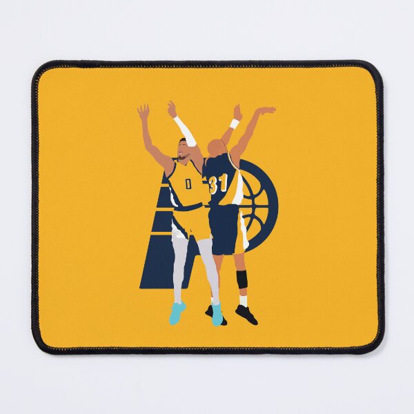 Item preview, Tyrese Haliburton & Reggie Miller Indiana Pacers vs Knicks Collage designed and sold by Jackshun.