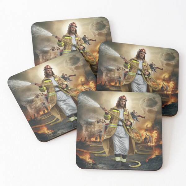 Item preview, Jesus Firefighter designed and sold by Obinne.