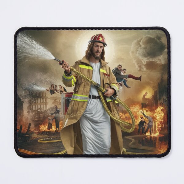 Item preview, Jesus Firefighter designed and sold by Obinne.