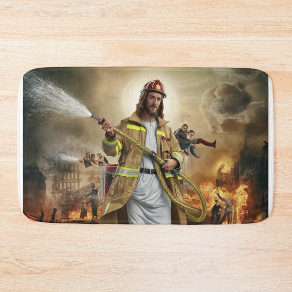 Item preview, Jesus Firefighter designed and sold by Obinne.