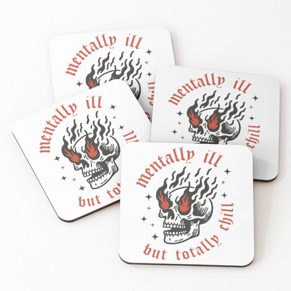 Item preview, Mentally Ill But Totally Chill designed and sold by RebelReignCo.