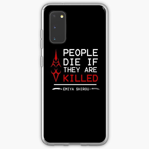 Menschen Sterben Wenn Sie Getotet Werden Schicksal Bleiben Nacht Shirou Emiya Hulle Klebefolie Fur Samsung Galaxy Von Brightbriar Redbubble