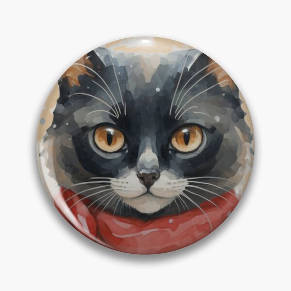 Item preview, Winter Cat, Christmas Vibe, Watercolor Cat designed and sold by Cr320.