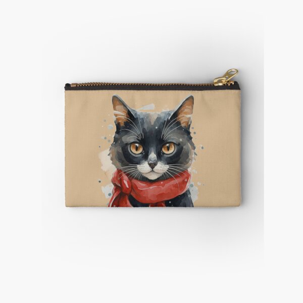 Item preview, Winter Cat, Christmas Vibe, Watercolor Cat designed and sold by Cr320.