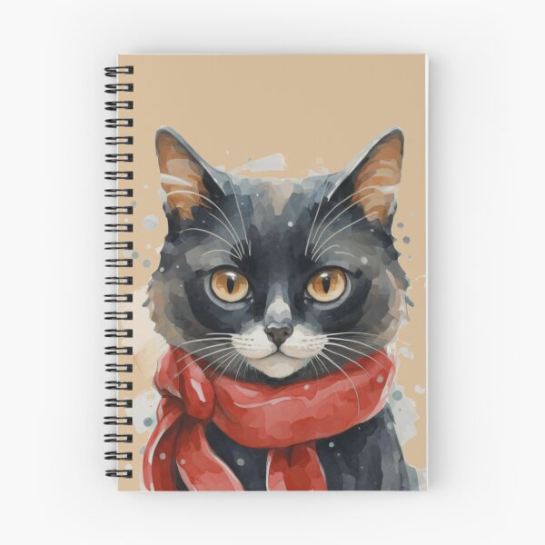 Item preview, Winter Cat, Christmas Vibe, Watercolor Cat designed and sold by Cr320.