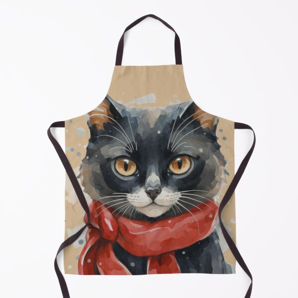 Item preview, Winter Cat, Christmas Vibe, Watercolor Cat designed and sold by Cr320.