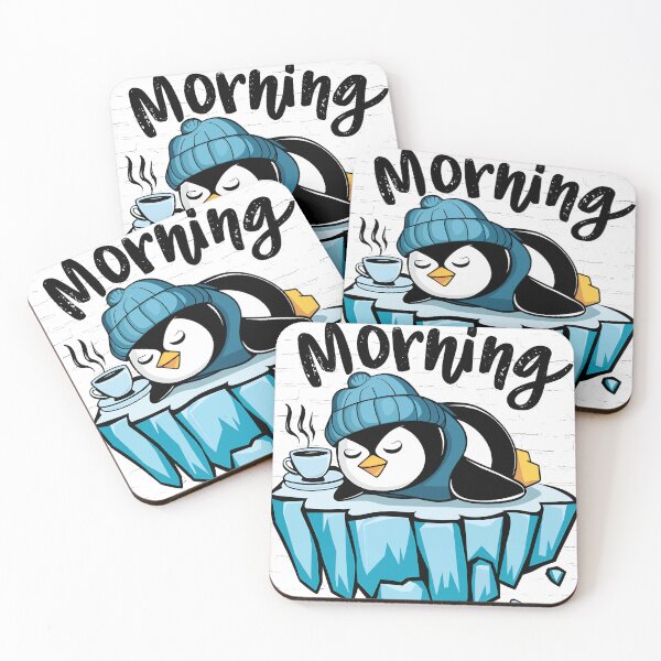 Item preview, I'm Not a Morning Person Cute Penguin designed and sold by Quirky Shirts.