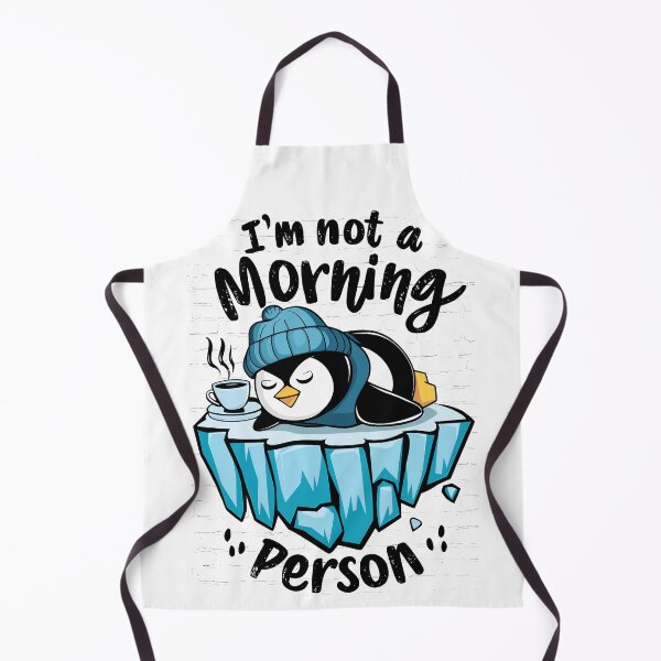 Item preview, I'm Not a Morning Person Cute Penguin designed and sold by Quirky Shirts.