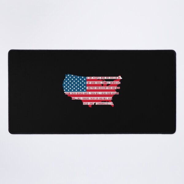 Item preview, If My People 2 Chronicles 7:14 USA Flag Map Bible Verse designed and sold by Neeshki.