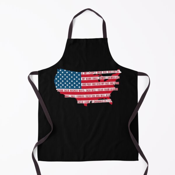 Item preview, If My People 2 Chronicles 7:14 USA Flag Map Bible Verse designed and sold by Neeshki.