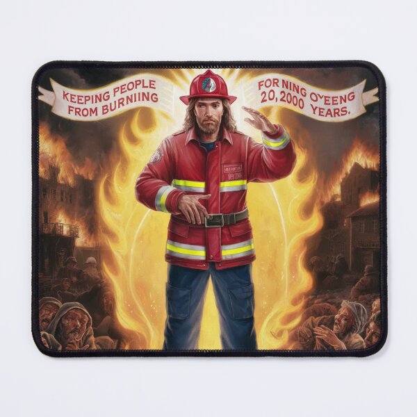 Item preview, Jesus The Original Firefighter Kepping People From Burning For More Than 2000 Years designed and sold by Obinne.