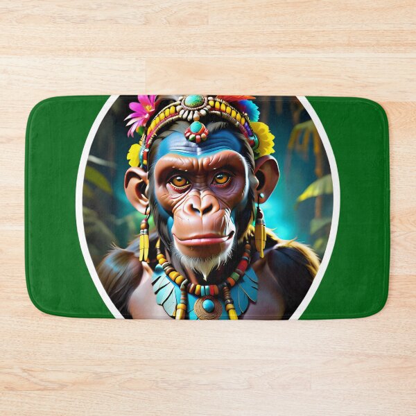 Item preview, Native Monkey Warrior Chief designed and sold by TheArtOfPat.