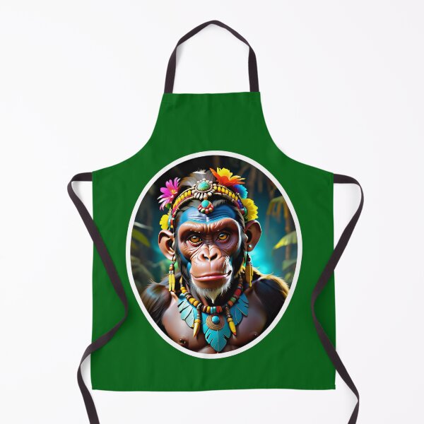 Item preview, Native Monkey Warrior Chief designed and sold by TheArtOfPat.