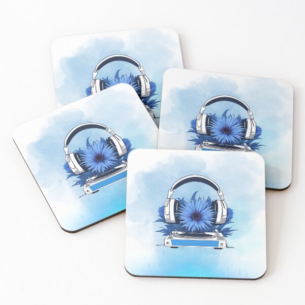 Item preview, Blue Cornflower DJ lovers designed and sold by Yeyishop.