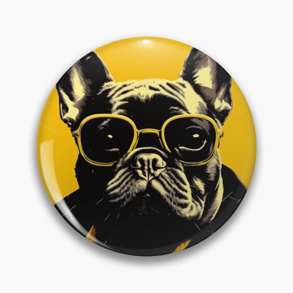 Item preview, Frenchie in a Trench - French Bulldog in Yellow  designed and sold by luvandsocial.