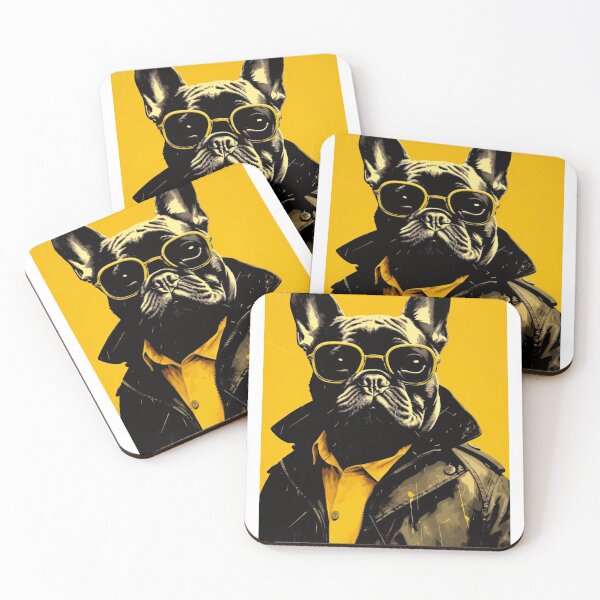 Item preview, Frenchie in a Trench - French Bulldog in Yellow  designed and sold by luvandsocial.