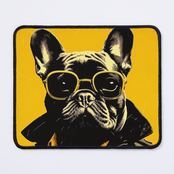 Item preview, Frenchie in a Trench - French Bulldog in Yellow designed and sold by luvandsocial.