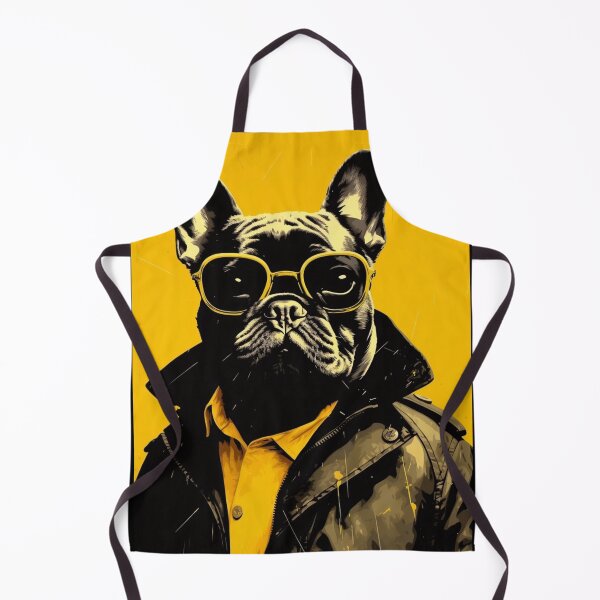 Item preview, Frenchie in a Trench - French Bulldog in Yellow designed and sold by luvandsocial.