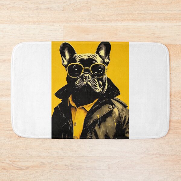 Item preview, Frenchie in a Trench - French Bulldog in Yellow  designed and sold by luvandsocial.