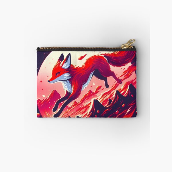 Artikelvorschau, Minimalistischer Feuerfuchs, KI-generierte Kunst entworfen und verkauft von ACC .
