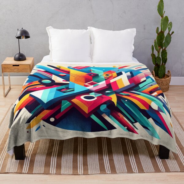 Item preview, Colorful and eye-catching abstract geometric design designed and sold by cj-digital.