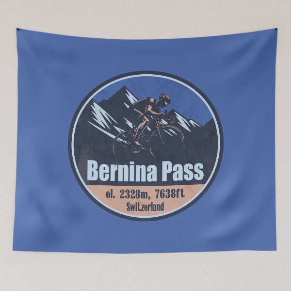 Item preview, Bernina Pass Switzerland Cycling Mountain Design designed and sold by CynthiaGraphics.