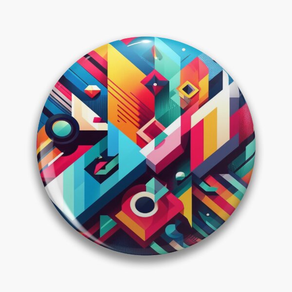 Item preview, Colorful and eye-catching abstract geometric design designed and sold by cj-digital.