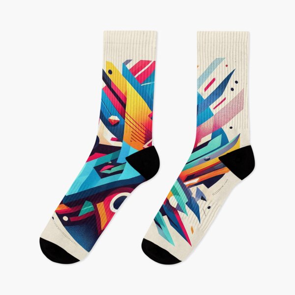 Item preview, Colorful and eye-catching abstract geometric design designed and sold by cj-digital.