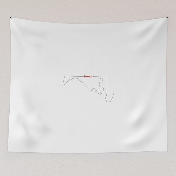 Item preview, Maryland State Outline Home designed and sold by US States Merch.
