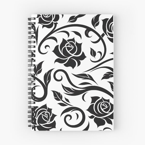 Item preview, Black and white flower pattern designed and sold by Haji  Kamora.