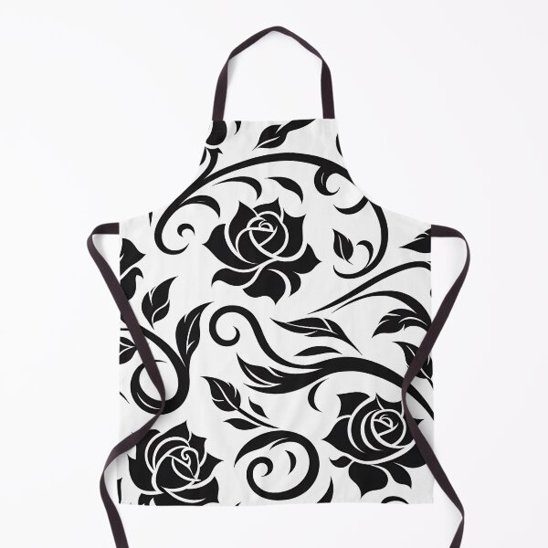 Item preview, Black and white flower pattern designed and sold by Haji Kamora.