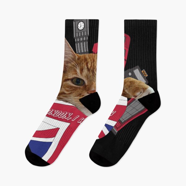 Item preview, Ginger cat says go london, I will go london.  designed and sold by attakorn.