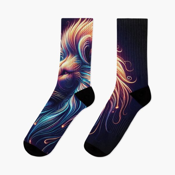 Item preview, Neon Lion Side Portrait designed and sold by Simplybe1.