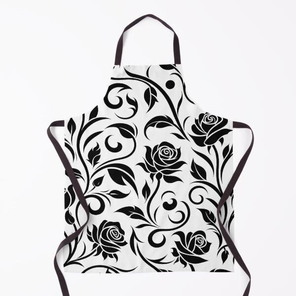 Item preview, Black and white flower pattern designed and sold by Haji Kamora.